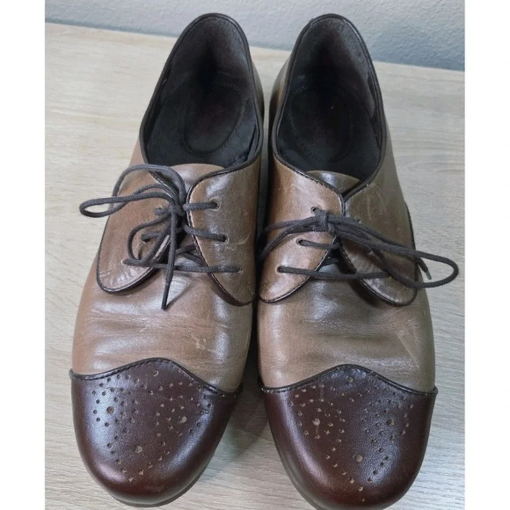 1883 by Wolverine Leather‎ Oxford Shoes Brown Cap Toe Lace Up Size 10